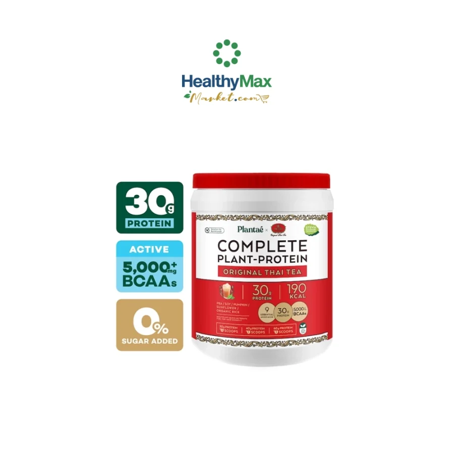 Plantae x ชาตรามือ Complete Plant-Protein : Active BCAAs Original Thai Tea flavor