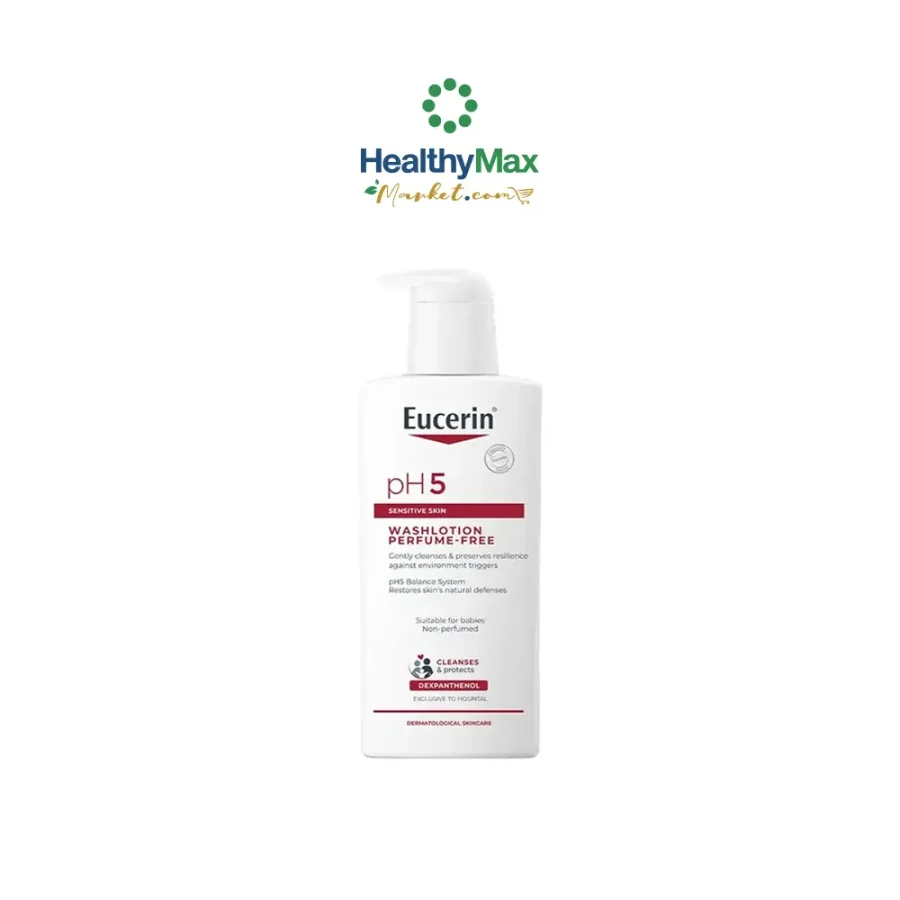 Eucerin pH5 WASHLOTION PERFUME FREE 400 ML (สูตรที่มีขายเฉพาะในโรงพยาบาลและคลินิก)