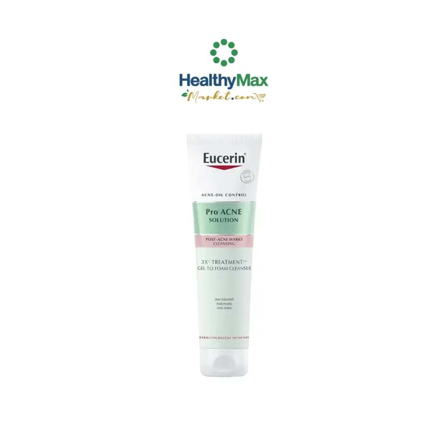 Eucerin Pro Acne Solution 3X Treatment Gel To Foam Cleanser 150 ml