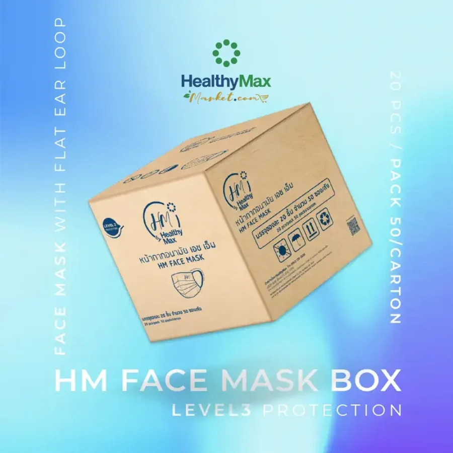 HM Face Mask LEVEL 3 PROTECTION 50 ซอง 1 ลัง