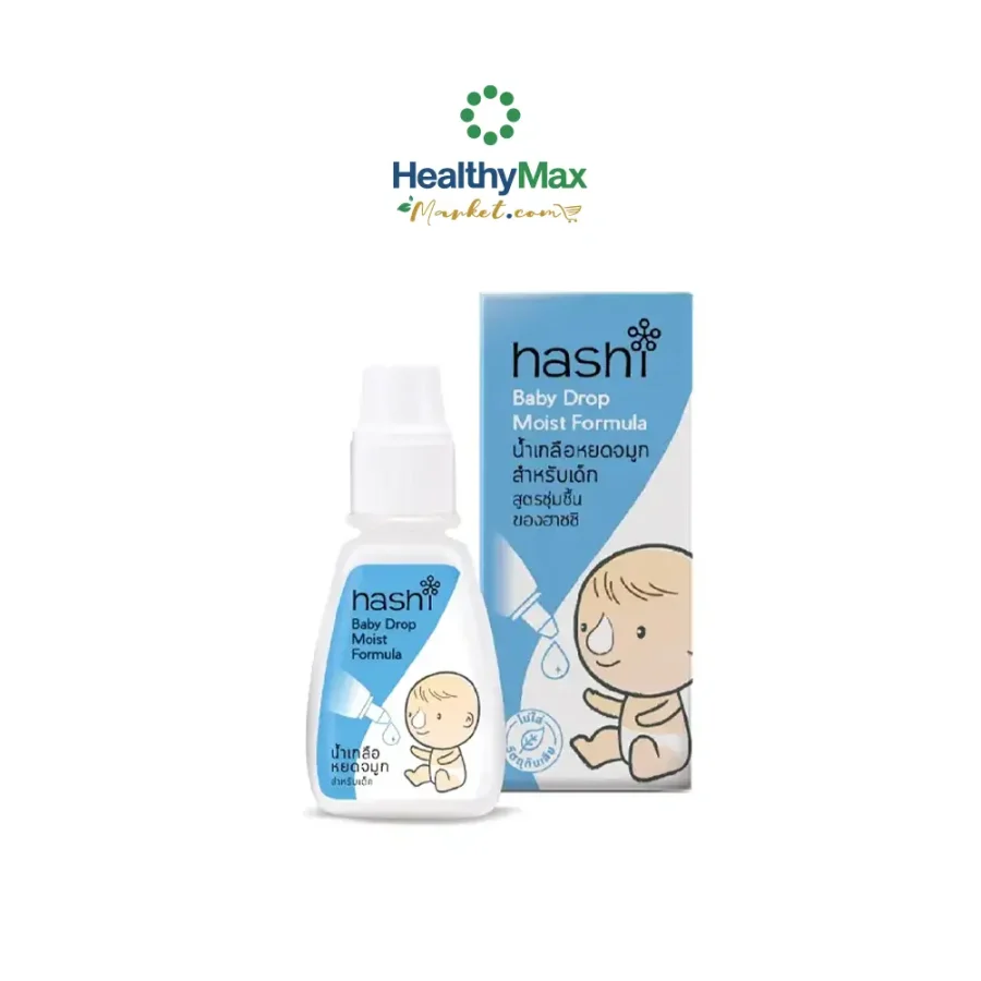 Hashi Baby Drop Moist formula น้ำเกลือหยดจมูกสำหรับเด็กเล็ก สูตรชุ่มชื้น