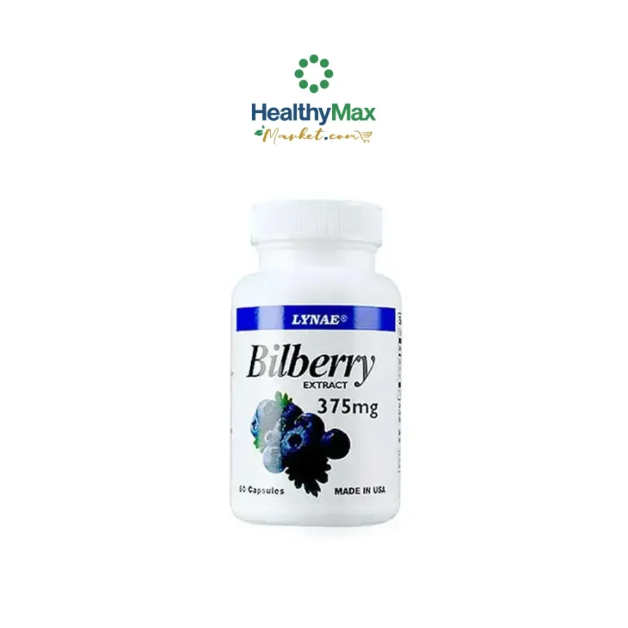 Lynae Bilberry Extract 375mg (60 Capsules)