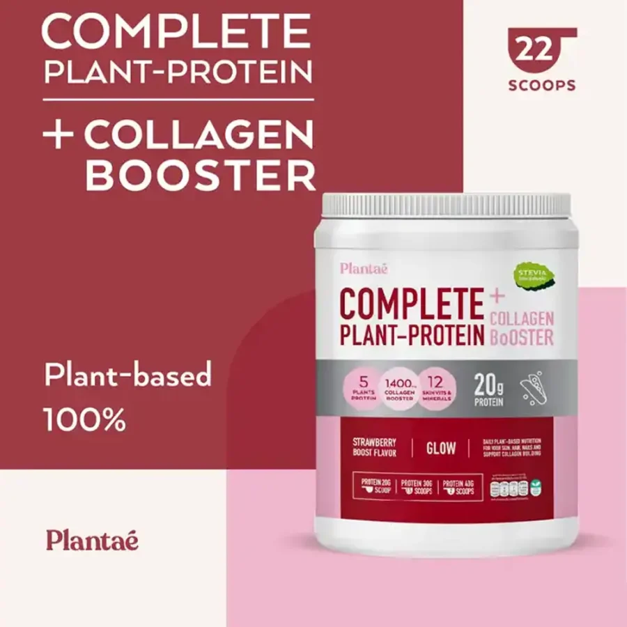 PLANTAE Plant-Protein Collagen Booster Strawberry