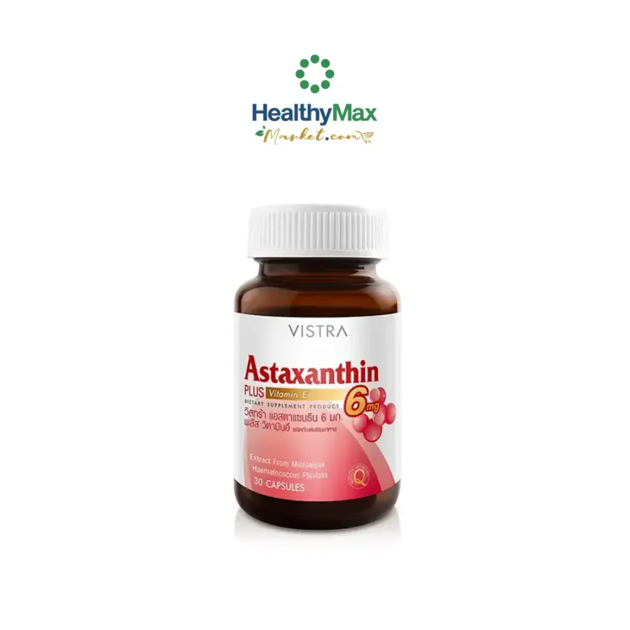 VISTRA Astaxanthin 6 mg Plus Vitamin E Plus Vitamin E