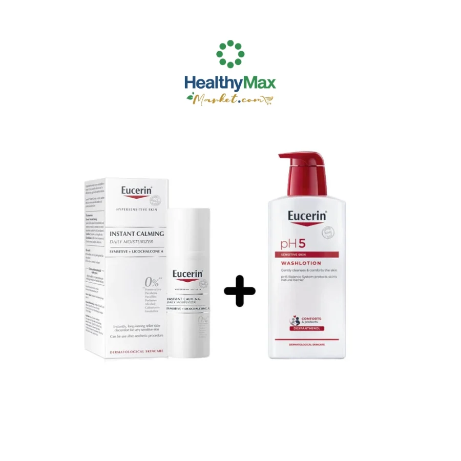 EUCERIN Instant Calming (50 ml) FREE pH5 Washlotion (200 ml)